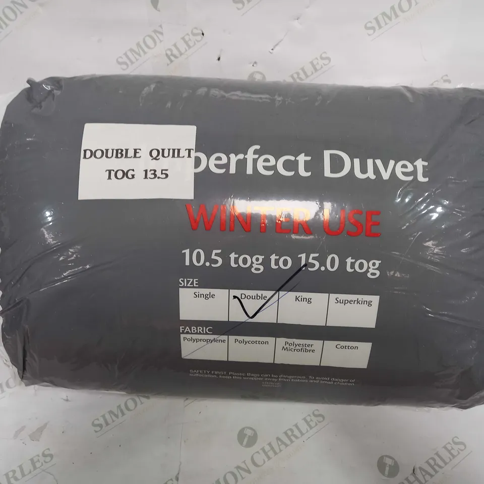 PERFECT DUVET DOUBLE QUILT TOG 13.5 WINTER USE