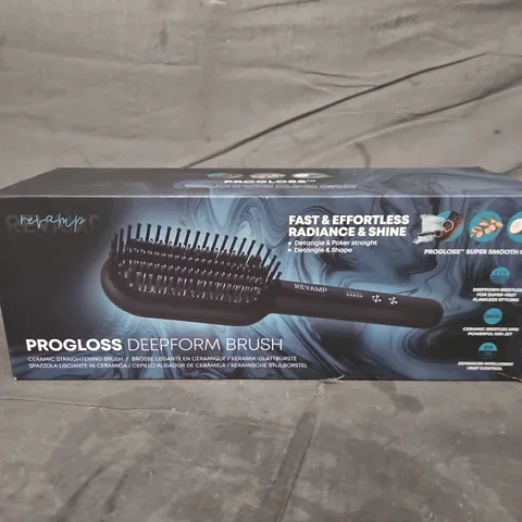 BOXED REVAMP PROGLOSS DEEPFORM BRUSH CERAMIC STRAIGHTENING BRUSH