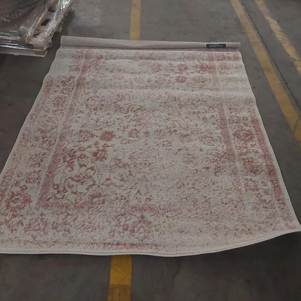 QUALITY SAFAVIEH IVORY/ROSE AREA RUG - 155 x 230cm