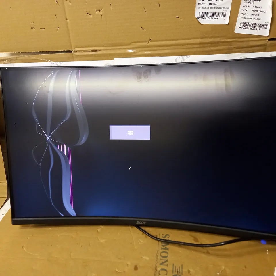 ACER NITRO EI322QURPBMIIPPX 32 INCH QUAD HD CURVED GAMING MONITOR COLLECTION ONLY