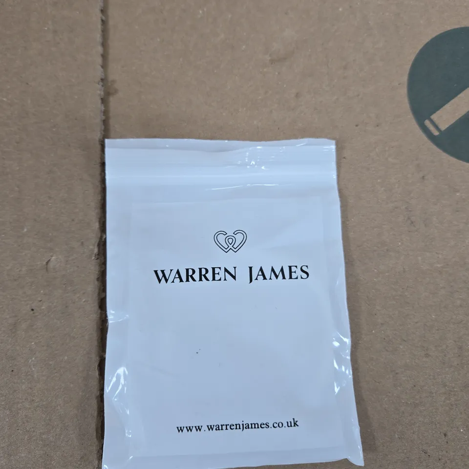 WARREN JAMES SILVER-TONE OPEN CUFF BRACELET WITH PAVÉ ENDS