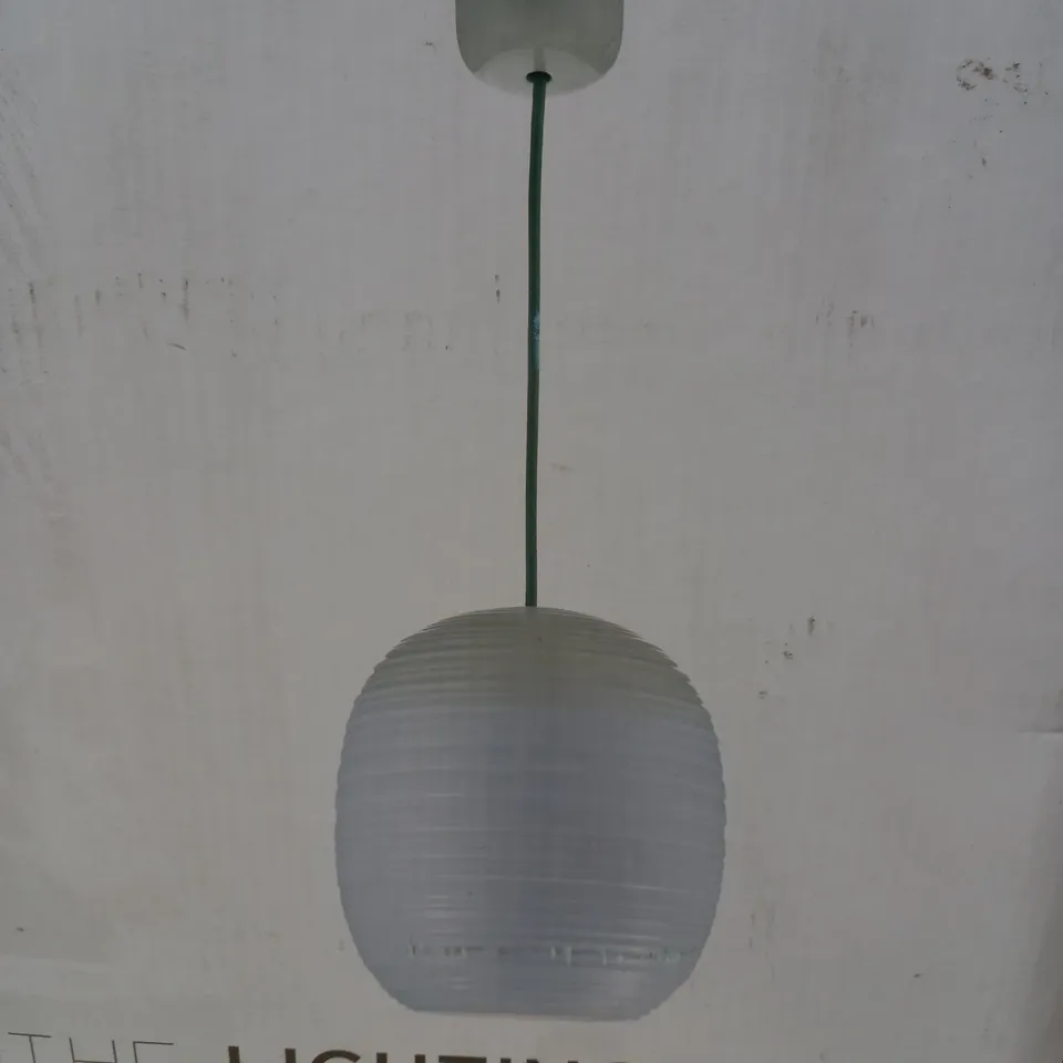 THE LIGHTING STUDIO PROVENCE PORCELAIN CERAMIC SHADE PENDANT LIGHT FITTING