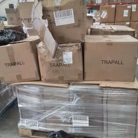 PALLET OF ASSORTED HOUSEHOLD GOODS AND PRODUCTS TO INCLUDE;MOUSE TRAPS,CARDBOARD BUILD UP BOXES
