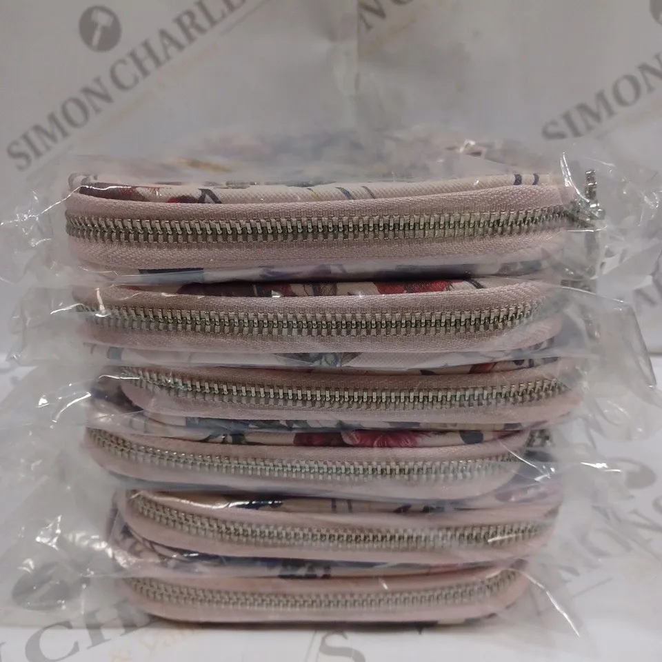 BOX OF APPROX 6 JOANA FULANA TROPIC FLORAL PREMIUM COLLECTION PINK STORAGE BAGS	