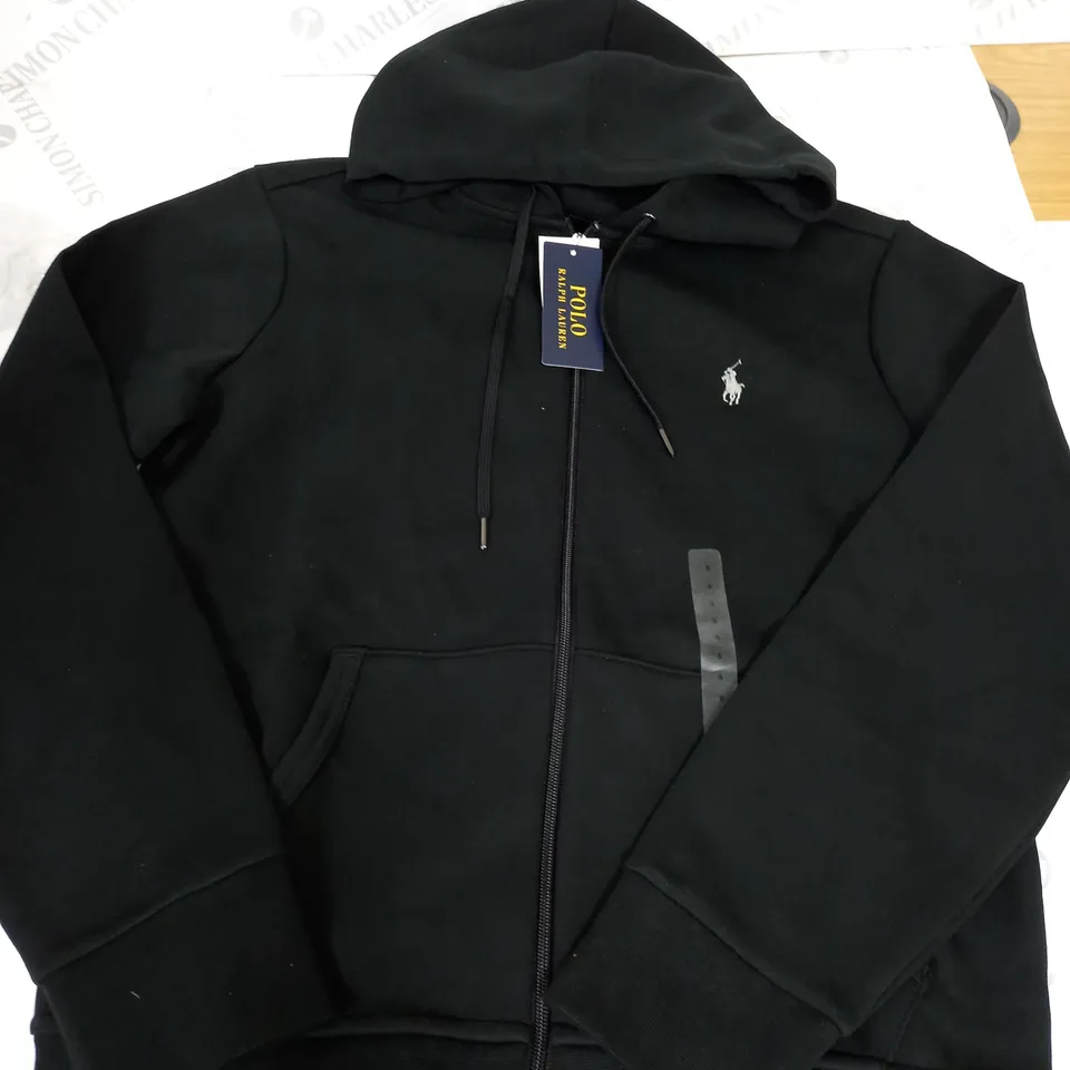 POLO RALPH LAUREN BLACK HOODIE SIZE S 