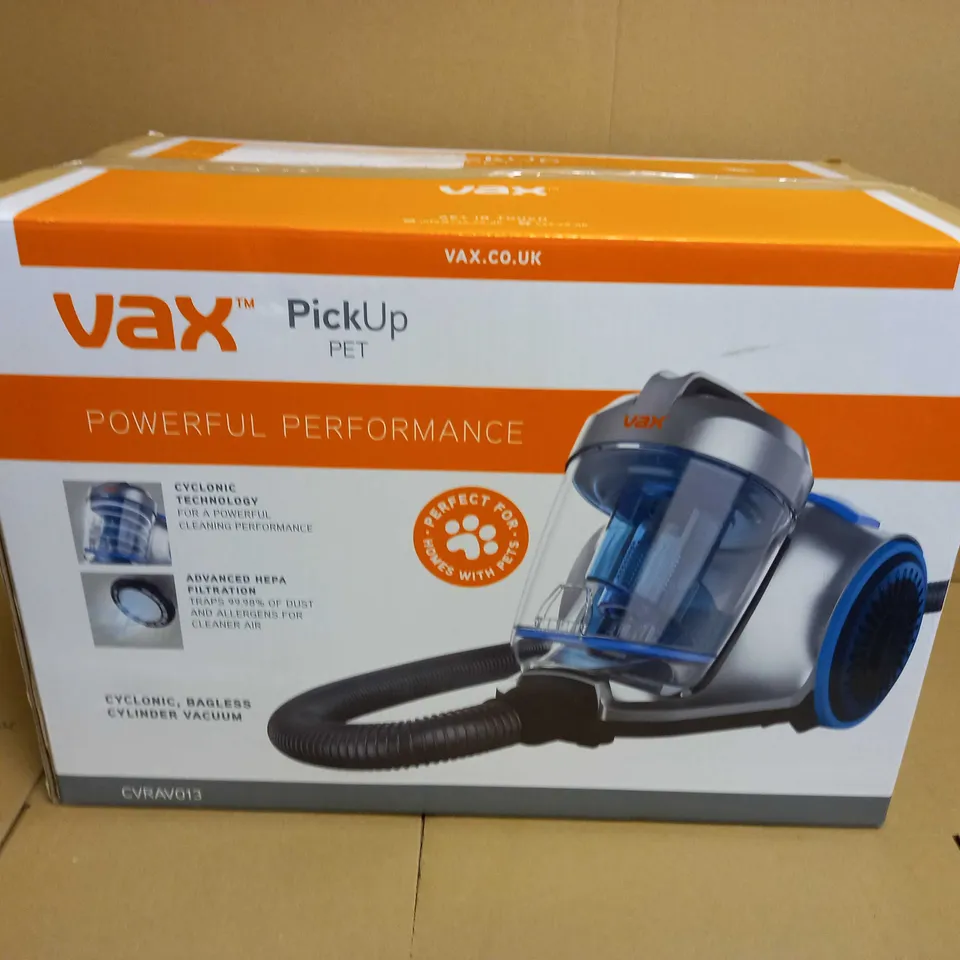VAX PICK UP PET CYLINDER VACUUM CLEANER