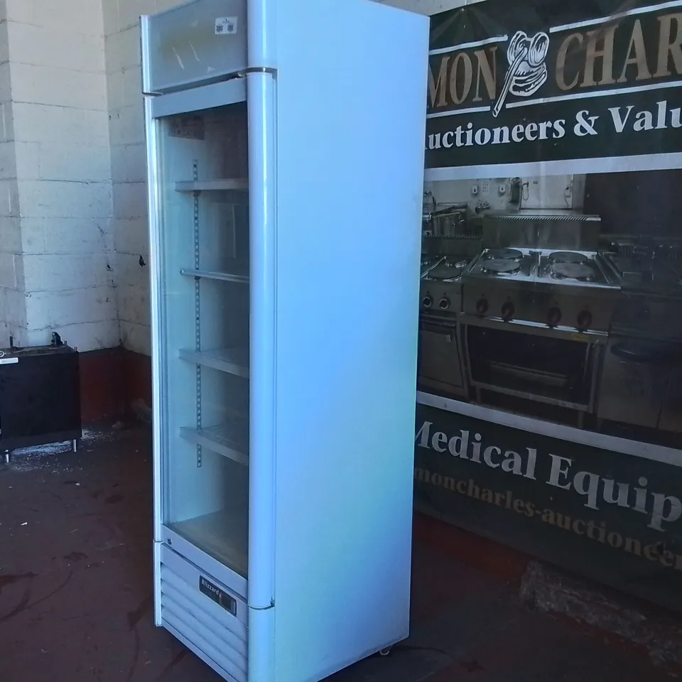 BLIZZARD QR350 386 LTR UPRIGHT SINGLE GLASS DOOR WHITE DISPLAY FRIDGE WITH CANOPY