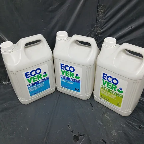 3 ASSORTED ECOVER WASING UP AND NON BIO LAUNDRY - COLLECTION ONLY 