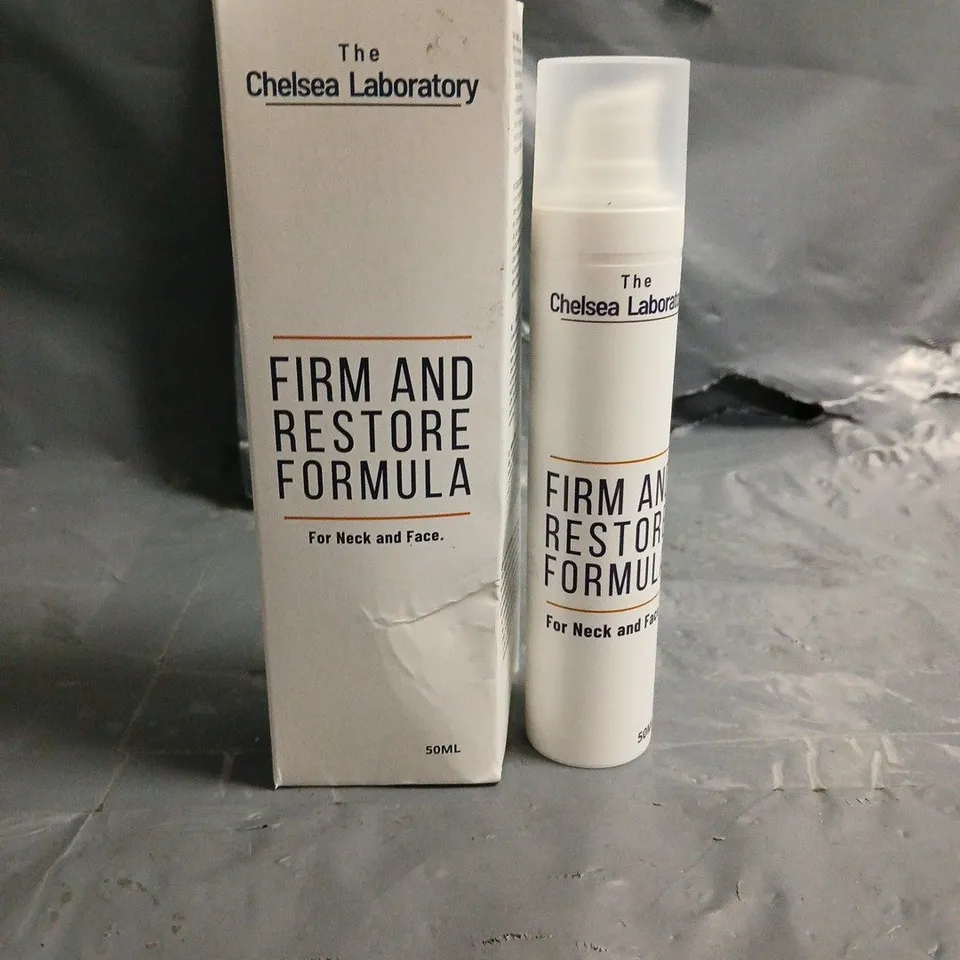 BOXED THE CHELSEA LABORATORY FIRM AND RESTORE FORMULA 50ML