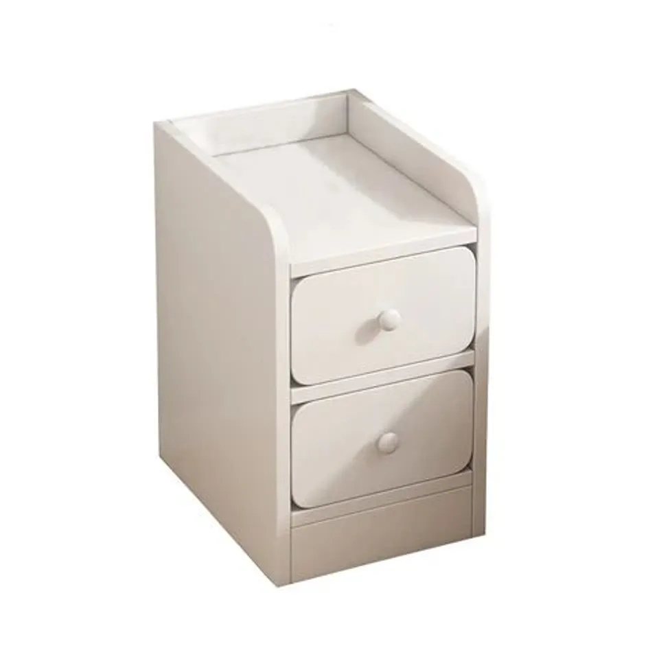 BOXED LIVING AND HOME BEDSIDE CUPBOARD - WHITE 30×32×48CM