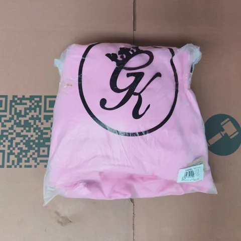 BAGGED THE GYM KING INSPIRE OVERSIZED HOODIE IN PINK SIZE UK 10