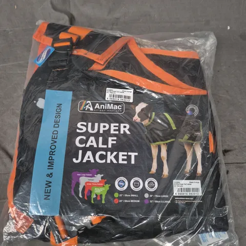 ANIMAC SUPER CALF JACKET IN BLACK/ORANGE - M