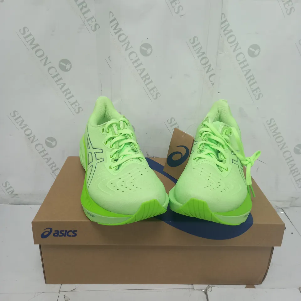 ASICS MENS NOVABLAST 4 - ILLUMINATE GREEN/LIME BURST - NEUTRAL SIZE 8.5 