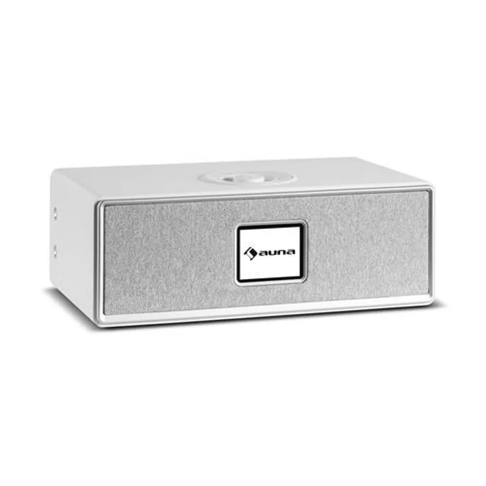BOXED AUNA SIMPFY WIRELESS SPEAKER DAB+/FM BT LCD DISPLAY WOODEN FRAME WHITE  