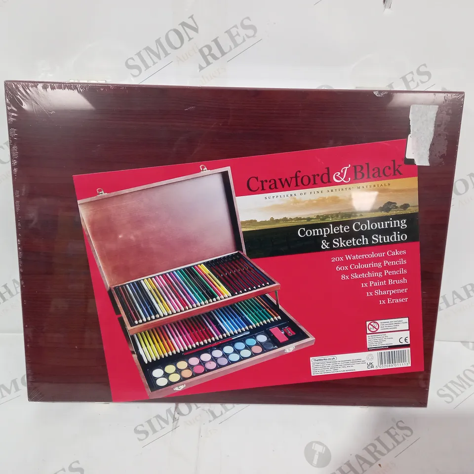 SEALED CRAWFORD AND BLACK COMPLETE COLOURING AND SKETCH STUDIO
