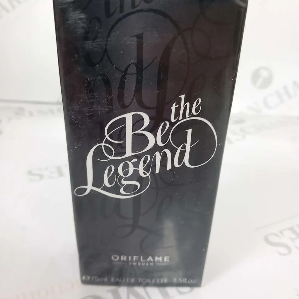 BOXED AND SEALED ORIFLAME BE THE LEGEND EAU DE TOILETTE 75ML