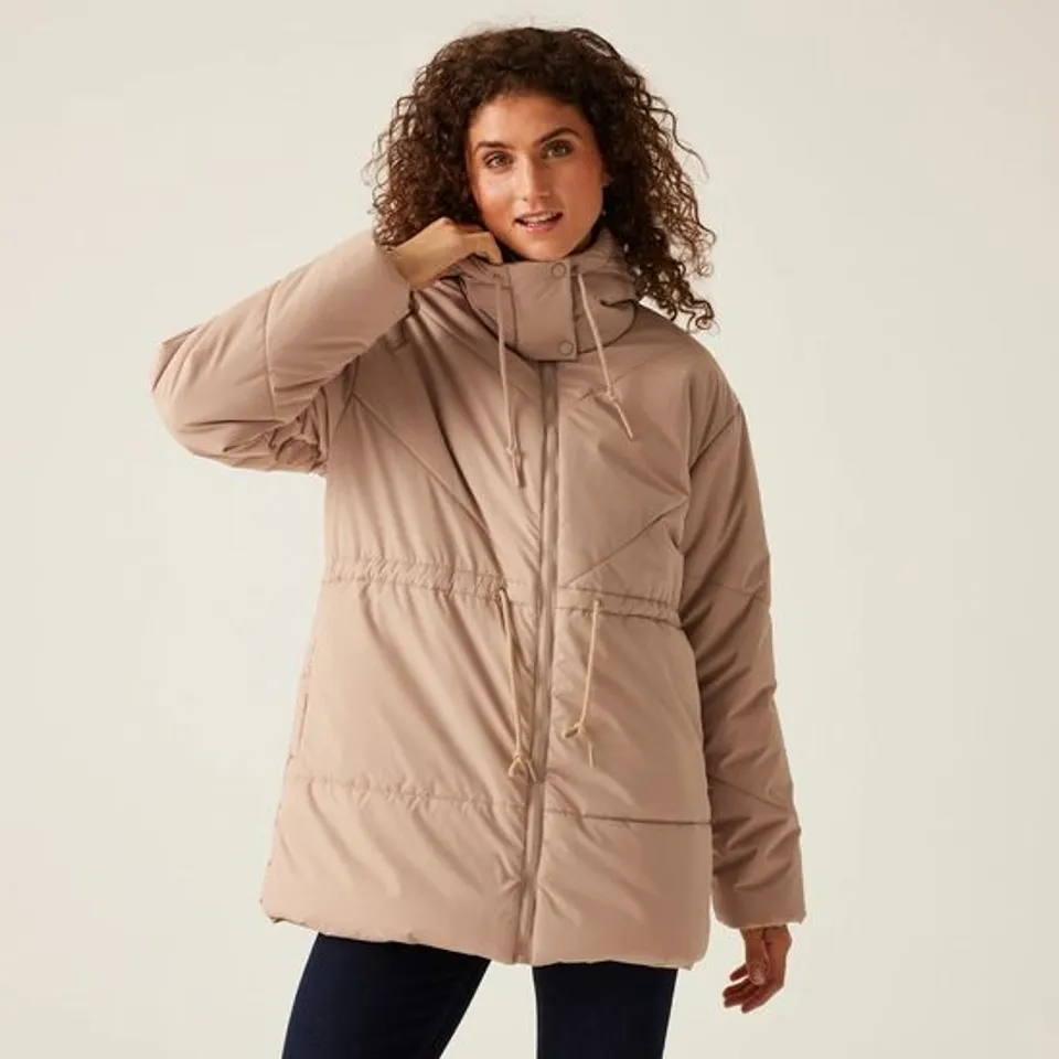 BRAND NEW REGATTA RURIE WOMENS JACKET WARM TAUPE SIZE 8