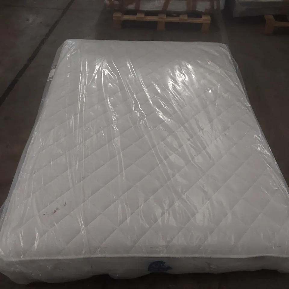 QUALITY BAGGED DOUBLE 135cm AIRSPRUNG LUXURY QUILTED MEDIUM MATTRESS