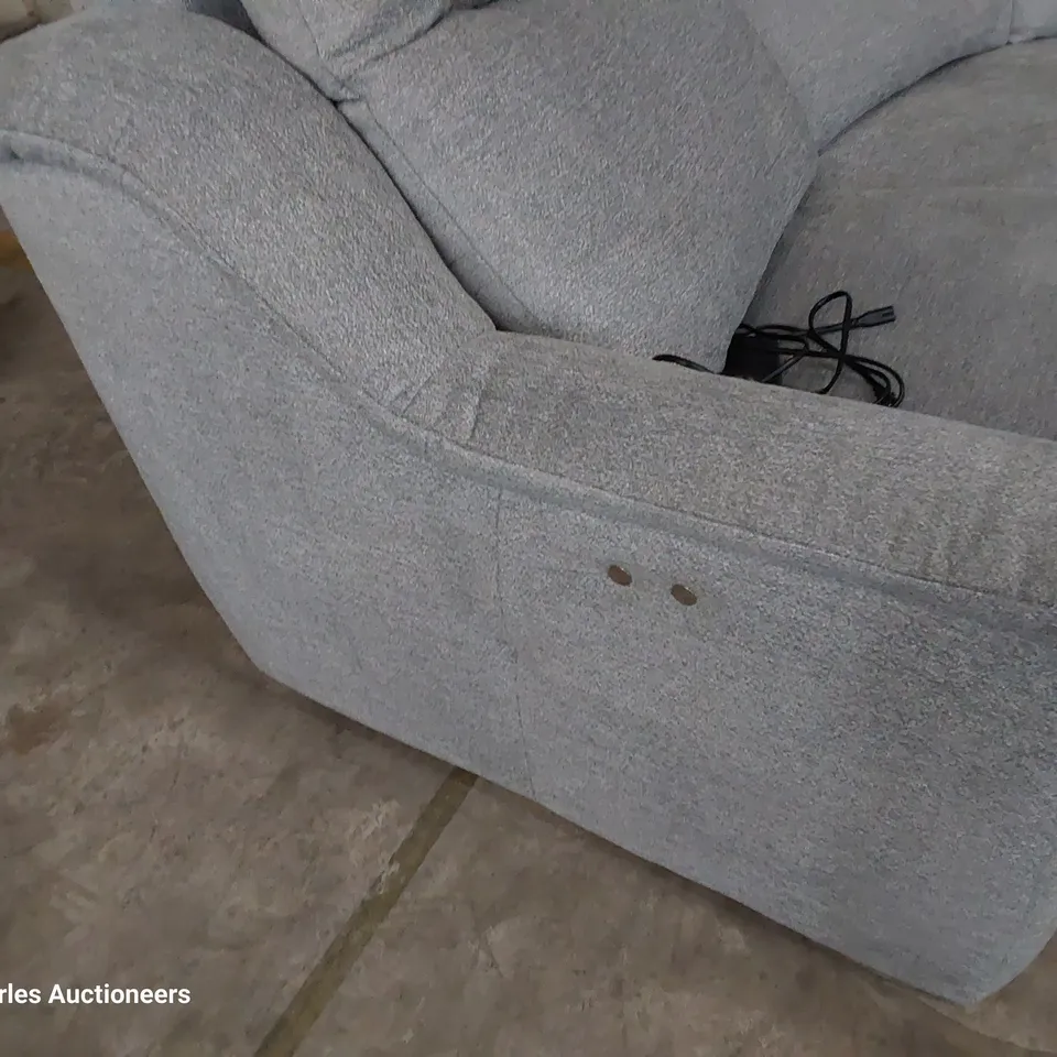 QUALITY BRITISH DESIGNER G PLAN FIRTH POWER RECLINING CORNER GROUP CAMBRIDGE GIRONA SMOKE FABRIC 