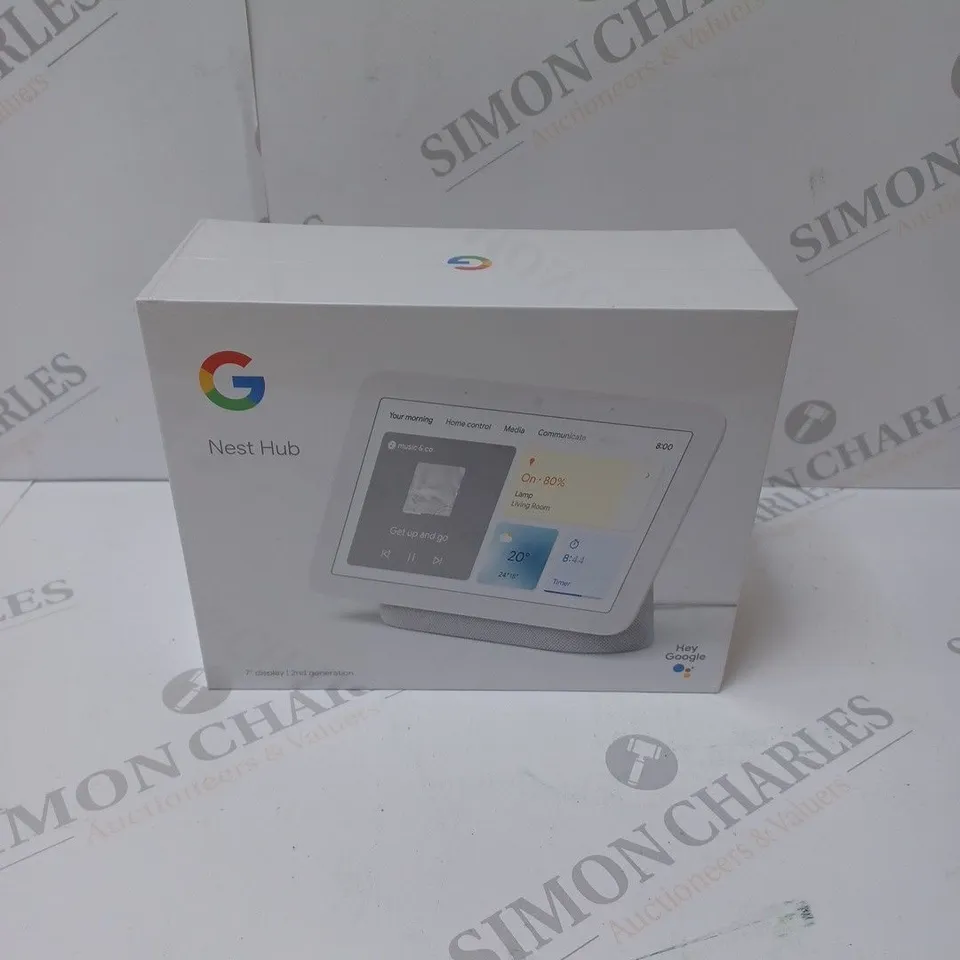 BRAND NEW BOXED GOOGLE NEST HUB 2ND GEN SMART SPEAKER WITH SCREEN - CHALK 