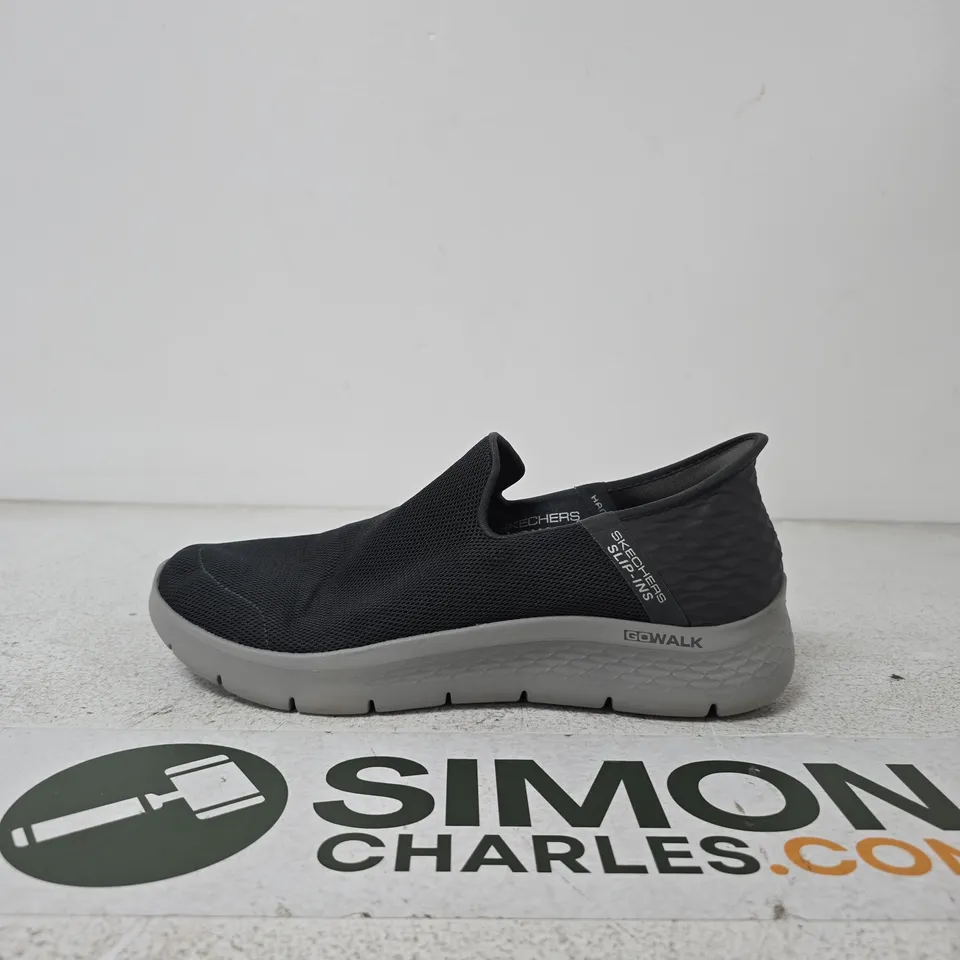 SKECHERS SLIP-INS MEN’S SLIP-ON SNEAKERS UK 10 (US 11) – BLACK MESH, MEMORY FOAM