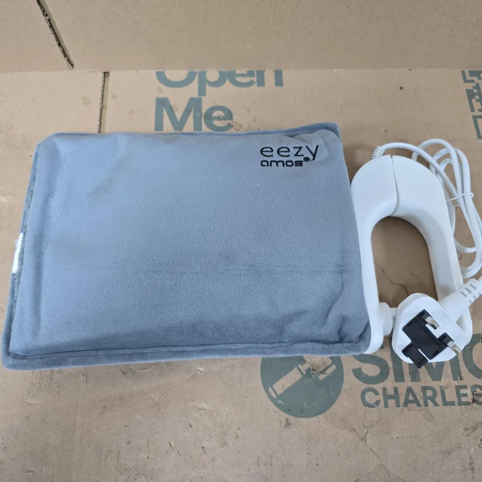 BOXED AMOS ELECTRIC HOT WATER BOTTLE IN GREY