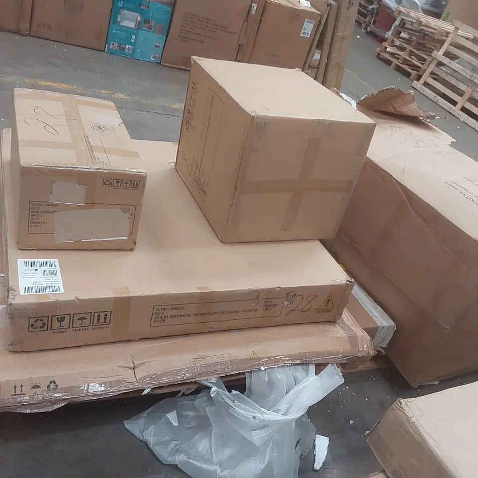 PALLET CONTAINING A VERY LARGE QUANTITY OF ASSORTED FURNITURE PARTS 