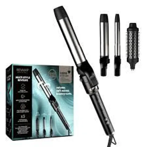 BOXED REVAMP PROFESSIONAL MULTI STYLE REVOLVE 3 IN 1 ROTATING STYLER