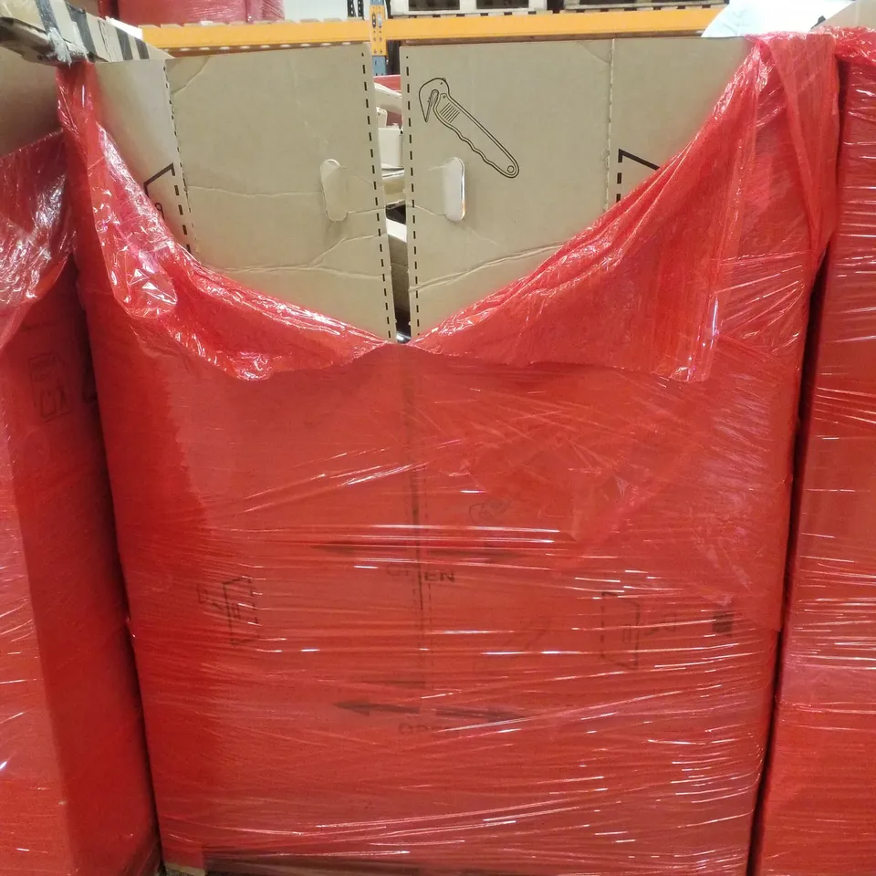 PALLET CONTAINING ASSORTED PRODUCTS INCLUDING RETRACTABLE SAFETY GATE, BALL BEARING SLIDE, LEVEL HORIZONTAL BAR, CABLE MANAGEMENT RACK & ICRAFT CUTTING MACHINE