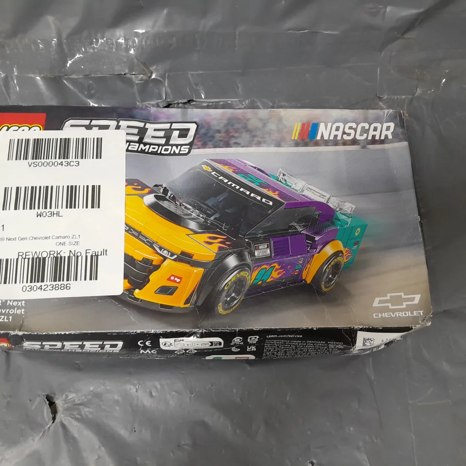 LEGO SPEED CHAMPIONS NASCAR NEXT GEN CHEVROLET CAMARO ZL1 76935 9+