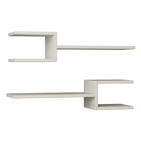BOXED WHITE FLOATING SHELF