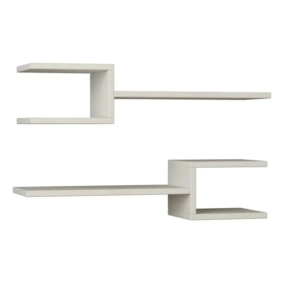 BOXED WHITE FLOATING SHELF