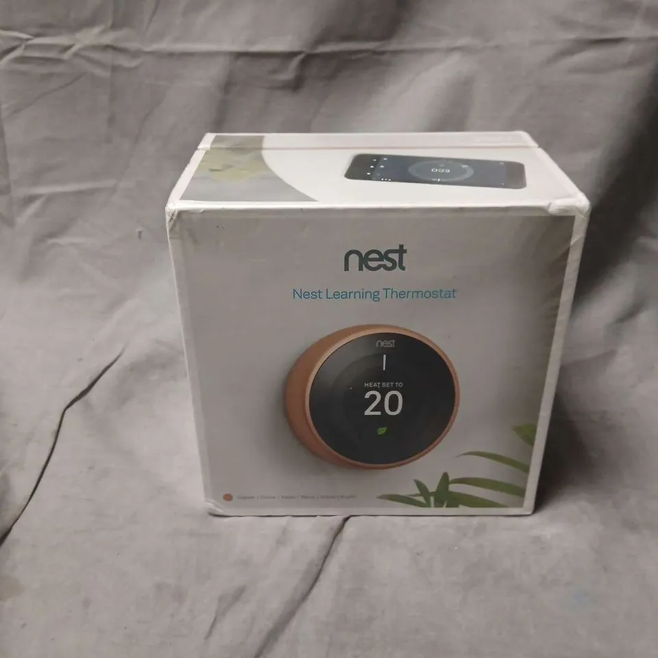 NEST LEARNING THERMOSTAT – BOXED AND SEALED (COPPER RING)