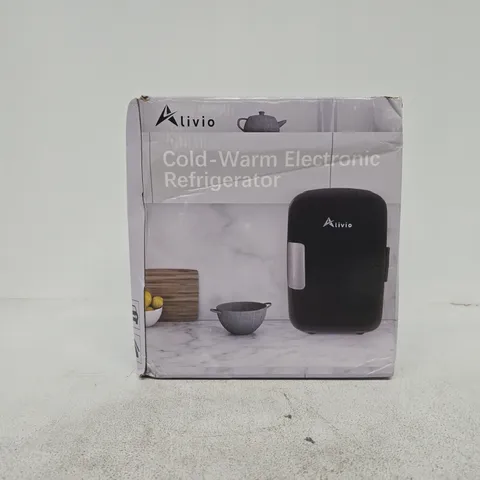 ALIVIO COLD-WARM ELECTRONIC REFRIGERATOR – MINI COUNTERTOP FRIDGE (BOXED)