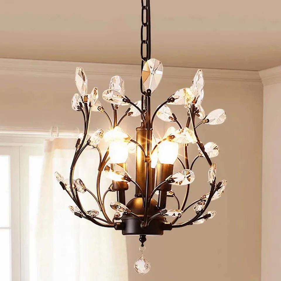 BOXED NEVIS 3-LIGHT UNIQUE/STATEMENT CHANDELIER 