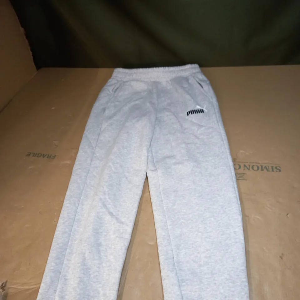 PAIR OF GREY PUMA TRACKSUIT BOTTOMS SIZE SMALL