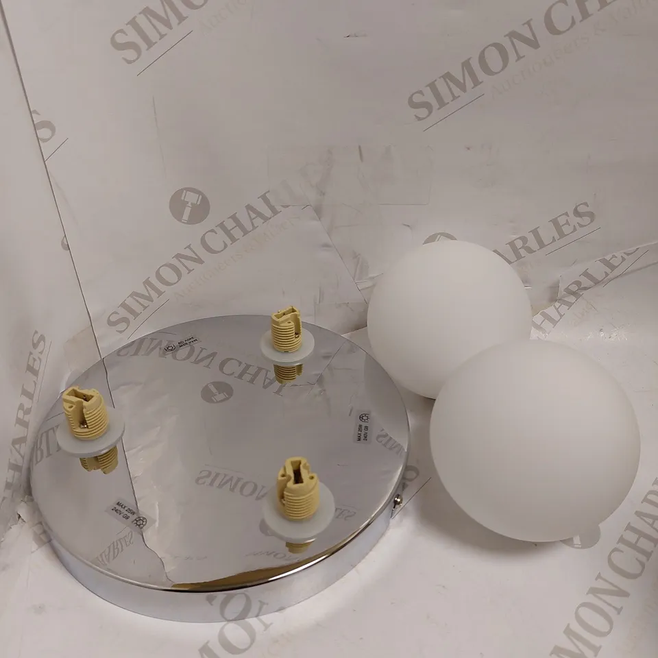 JOHN LEWIS HARLOW 3 LIGHT FLUSH BATHROOM LIGHT 
