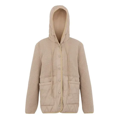 BRAND NEW REGATTA WOMEN'S MIKAYLA QUILTED JACKET IN SOFT TAUPE SIZE 10