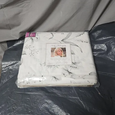 HOLLY WILLOUGHBY CLARISSA  DUVET AND OXFORD PILLOWCASE SET, DOUBLE 200 X 200 CM