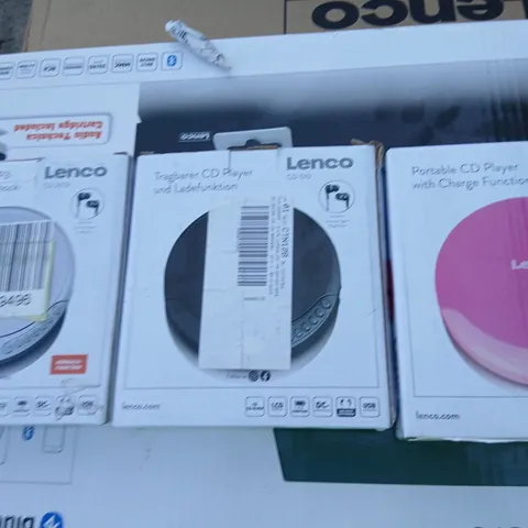 THREE ASSORTED LINCOLN PORTABLE CD PLAYERS
