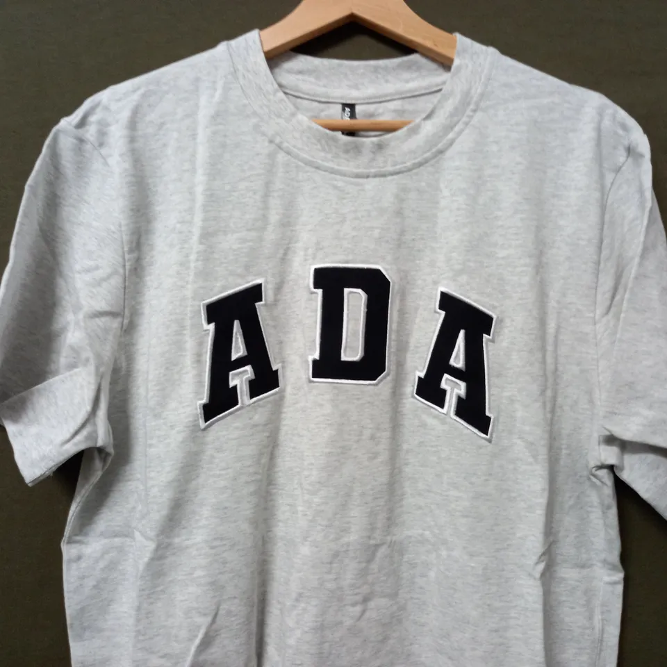 ADANOLA SHORT SLEEVE OVERSIZED T-SHIRT IN GREY - SMALL