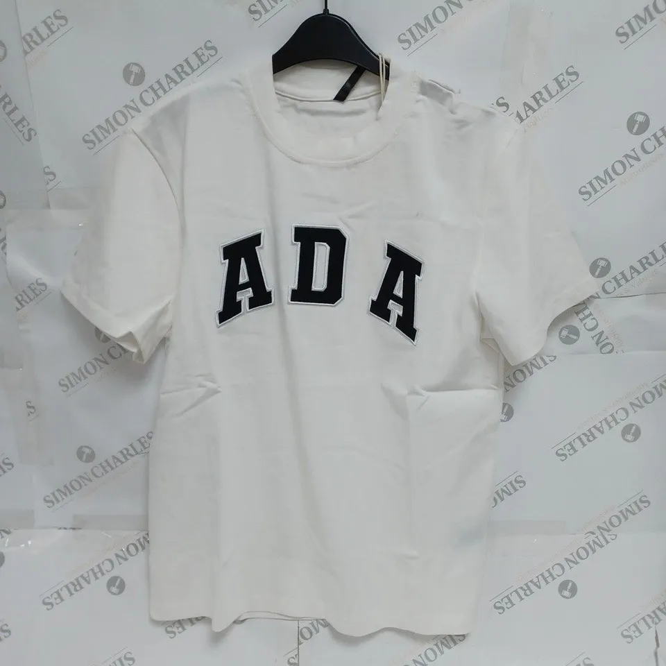 ADANOLA ADA SHORT SLEEVE OVERSIZED T-SHIRT WHITE- XS