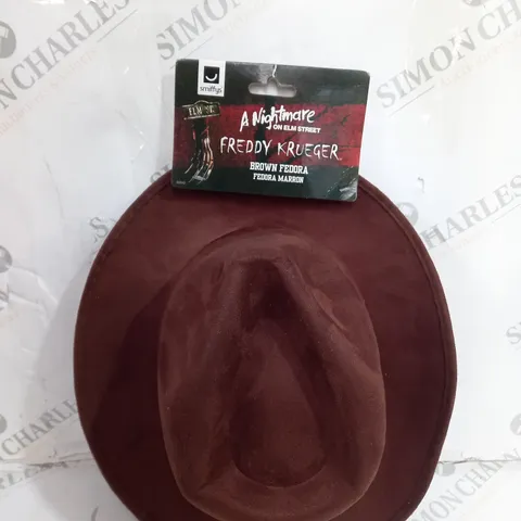 SMIFFYS A NIGHTMARE ON ELM STREET FREDDY KRUEGER BROWN FEDORA