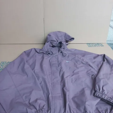 NIKE BURGUNDY WINDBREAKER SIZE L