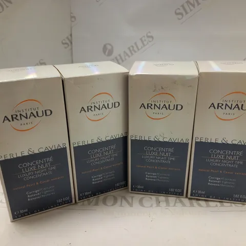 LOT OF 4 INSTITUT ARNAUD PEARL & CAVIAR LUXURY NIGHT TIME CONCENTRATE 1.02OZ.