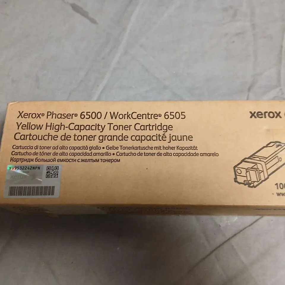 XEROX PHASER 6500 / WORKCENTRE 6505 YELLOW HIGH-CAPACITY TONER CARTRIDGE