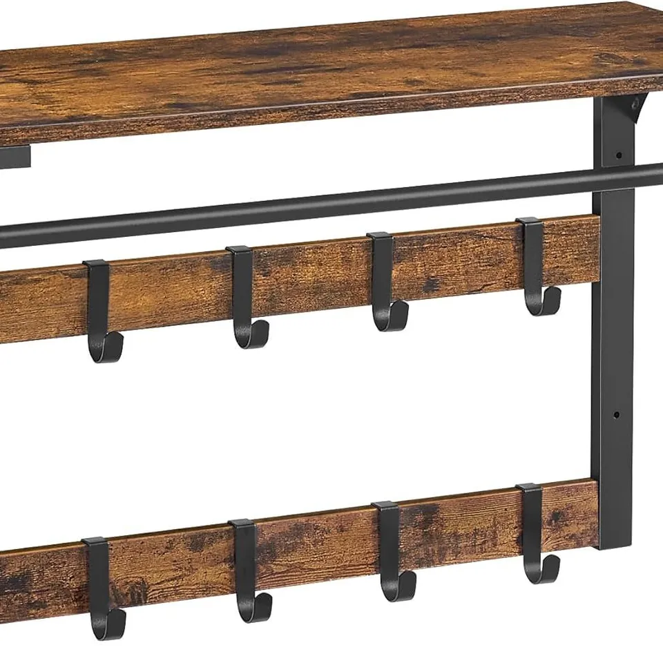 BOXED VASAGLE WALL-MOUNTED COAT RACK