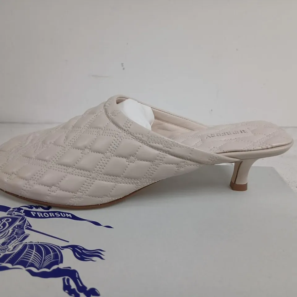 BURBERRY QUILTED LEATHER MULE – UK4 (EU37)