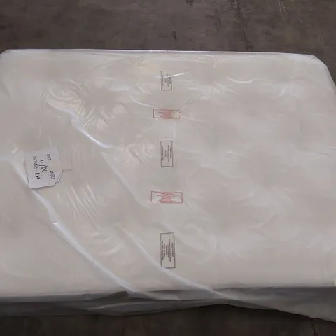 QUALITY BAGGED 10" ASPIRE COOL TUFFED 2 LAYER QUAD COMFORT CORE - GREY TICK WAVY BORDER DOUBLE MATTRESS