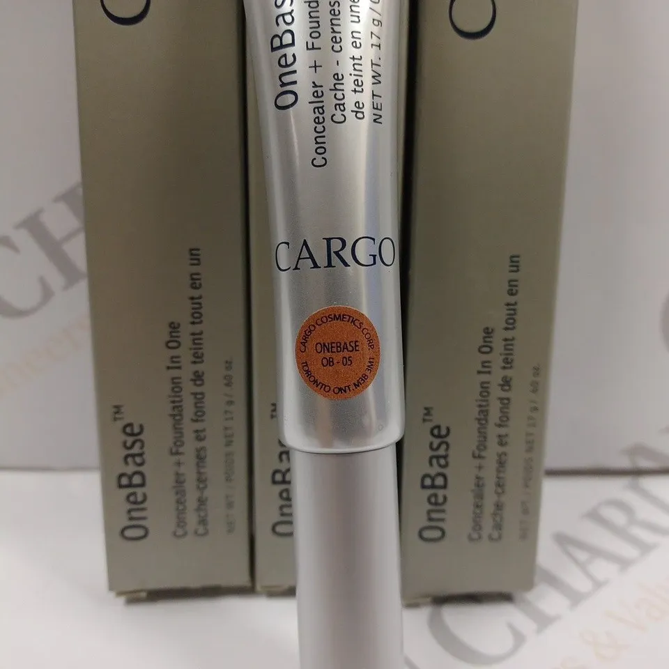 BOX OF APPROX 20 CARGO ONEBASE CONCEALER + FOUNDATIONS #OB-05